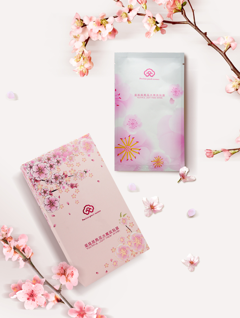 瓷娃娃桃花水嫩面贴膜